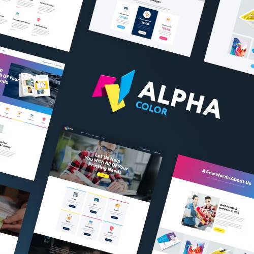 AlphaColor - Type Design Agency & 3D Printing Services WordPress Theme