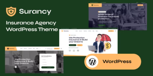 Surancy Insurance Agency WordPress Theme 600x298 1