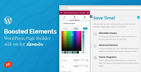 Boosted Elements WordPress Page Builder Add on for Elementor Nulled