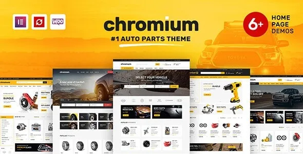 Chromium – Auto Parts Shop WordPress WooCommerce Theme Nulled