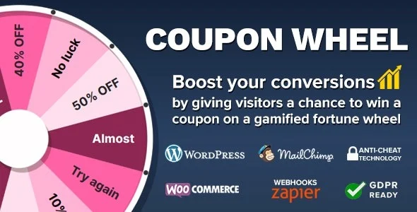 Coupon Wheel For WooCommerce and WordPress Nulled
