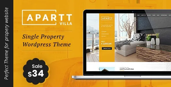 APARTT VILLA Single Property Real Estate WordPress Theme
