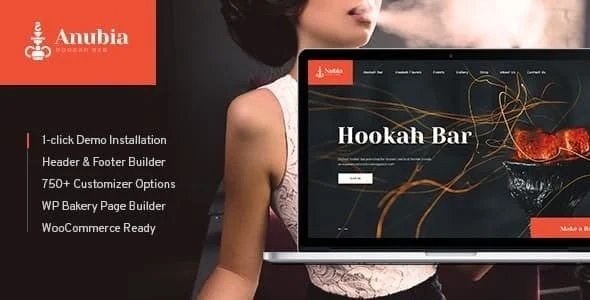Anubia Nulled Smoking and Hookah Bar WordPress Theme Free Download