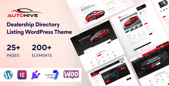 Autohive Car Dealer Rental WordPress Theme