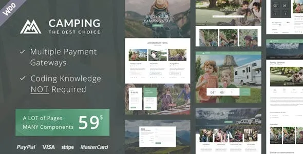Camping Village WordPress Theme Nulled