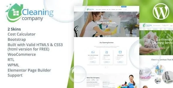 Cleaning Services WordPress Theme Nulled