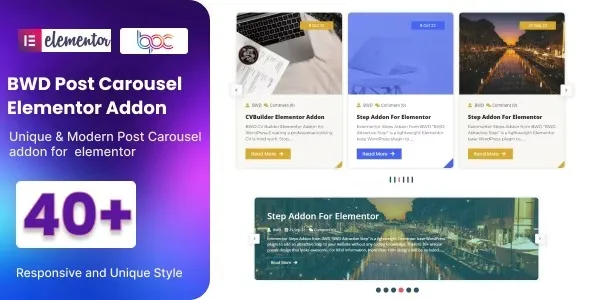 Creative Post Carousel for Elementor Free Download