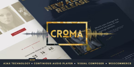 Croma Music WordPress Theme with Ajax and Continuous Playback Free Download