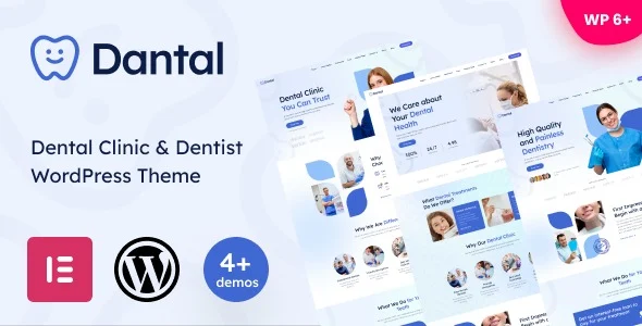 Dantal Dental Clinic Dentist WordPress Theme Free Download