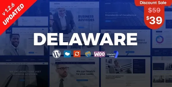Delaware – Multi Purpose Business WordPress Theme Nulled