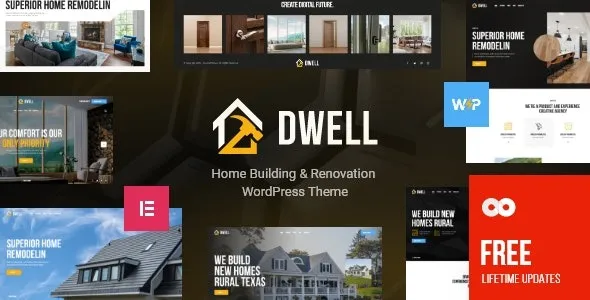 Dwell Home Building Renovation WordPress Theme Nulled