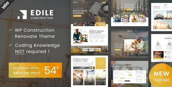 Edile Construction Company Theme Nulled
