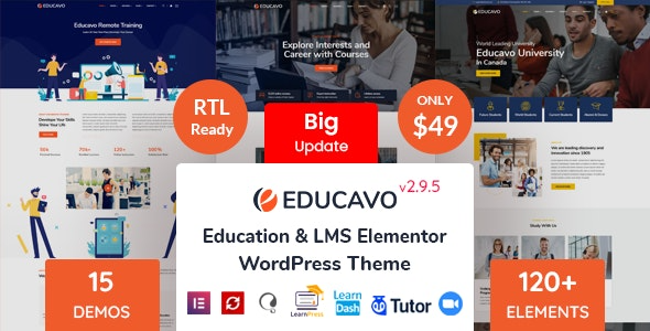 Educavo Education WordPress Theme Nulled