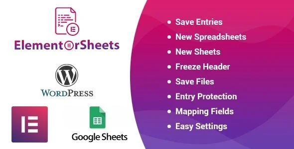 Elementor Pro Form Google Spreadsheet Addon Nulled