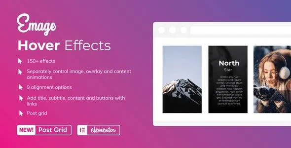 Emage – Image Hover Effects for Elementor Nulled