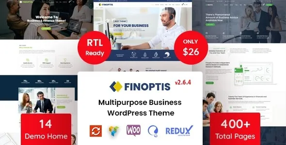 Finoptis Multipurpose Business WordPress Theme Nulled