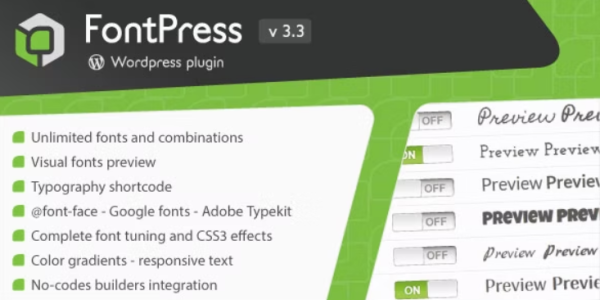 FontPress Nulled Wordpress Font Manager Free Download
