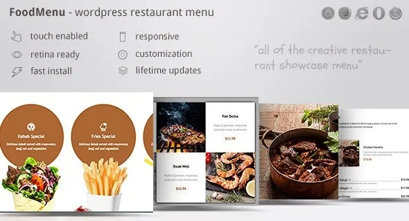 FoodMenu WP Creative Restaurant Menu Showcase WooCommerce Nulled