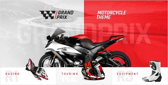 GrandPrix Motorcycle WordPress Theme Nulled