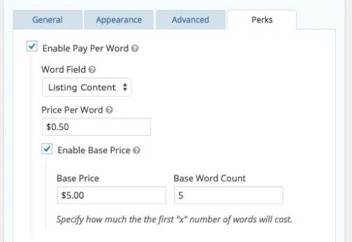 Gravity Forms Pay Per Word