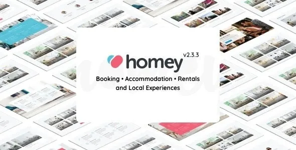 Homey Booking and Rentals WordPress Theme Nulled
