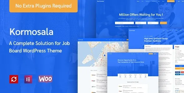 Kormosala Job Board WordPress Theme Free Download