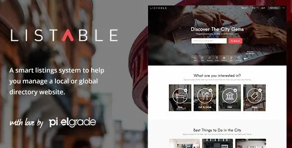 Listable – A Friendly Directory WordPress Theme Nulled