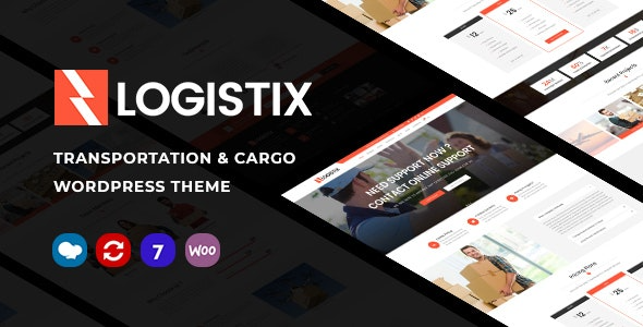 Logistix Responsive Transportation WordPress Theme Nulled
