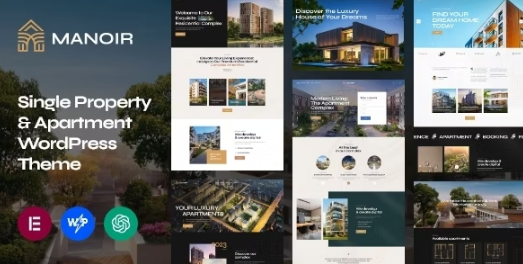 Manoir Single Property Apartment WordPress Theme Free Download