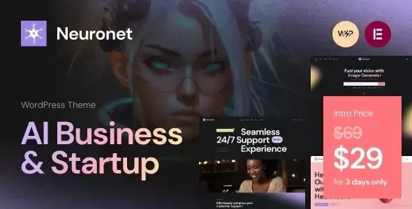 Neuronet Nulled AI Business Startup WordPress Theme Free Download