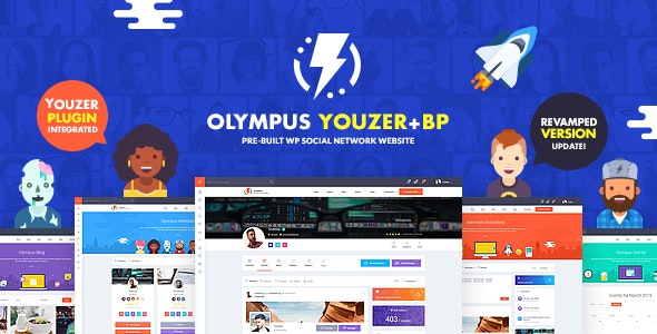 Olympus v3.20 Powerful BuddyPress Theme for Social Networking