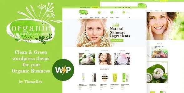 Organic Beauty Store Natural Cosmetics WordPress Theme Nulled