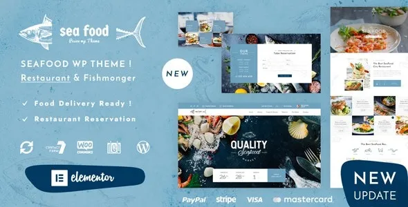 Pesce Seafood Restaurant WP Nulled