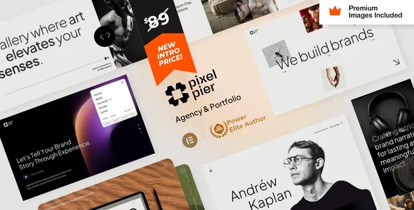 Pixelpiernyc Creative Agency and Portolio WordPress Theme Nulled