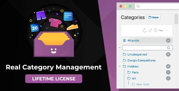 Real Category Management Content Management in Category Folders in WordPress Nulled