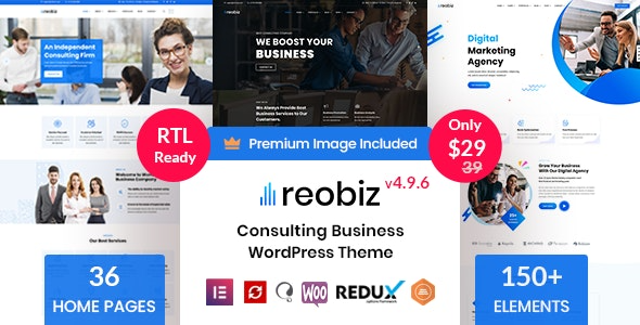 Reobiz Consulting Business WordPress Theme Nulled