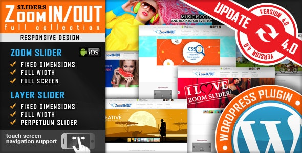 Responsive Zoom In Out Slider WordPress Plugin Nulled