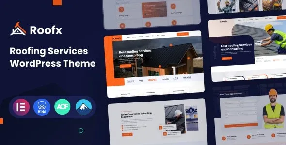 Roofx Roofing Services WordPress Theme Free Download