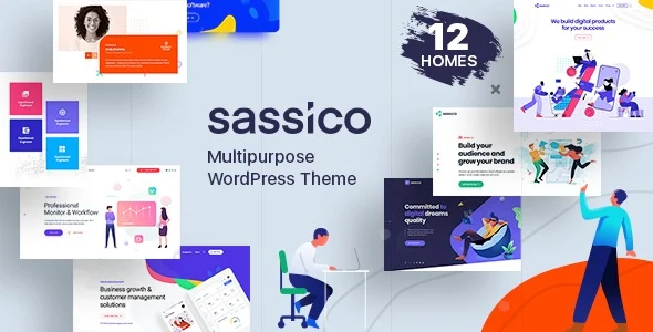 Sassico Saas Startup Multipurpose WordPress Theme Nulled