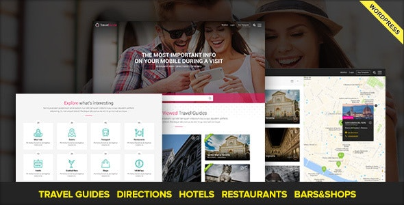 TRAVELGUIDE Guides Places and Directions WordPress Theme Nulled