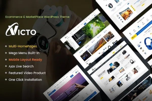 Victo Nulled Digital MarketPlace WordPress Theme Free Download