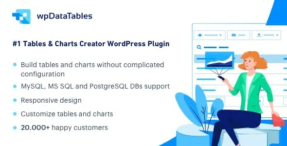 WP DataTables Nulled Tables and Charts Manager for WordPress Free Download