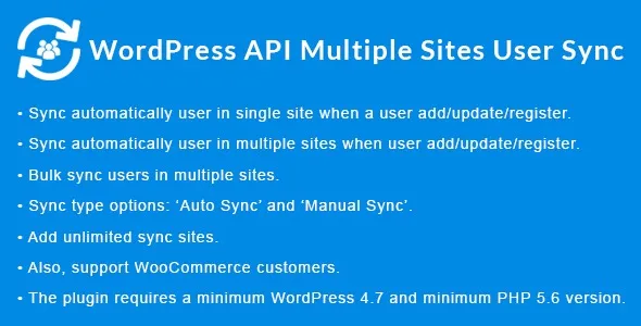 WordPress API Multiple Sites User Sync Nulled