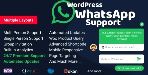 WordPress WhatsApp Support Nulled