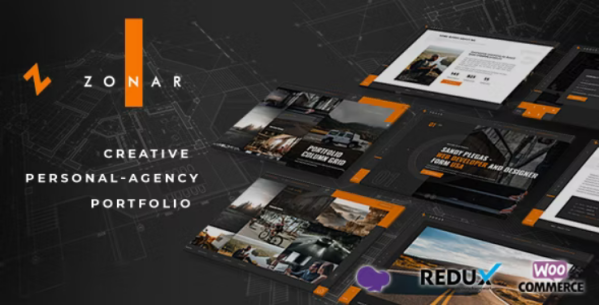 Zonar Personal Portfolio WordPress Theme Free Download