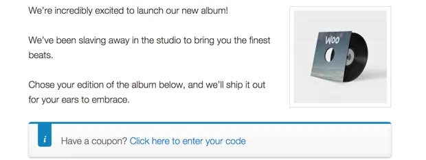 one page checkout custom landing page