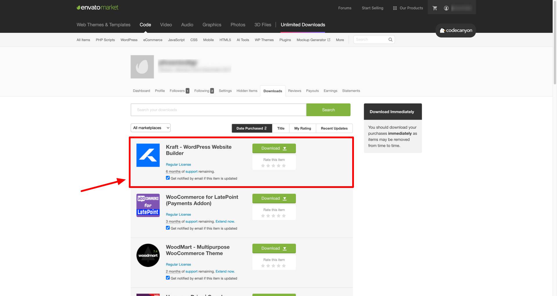 kraft builder genuine license codecanyon 1