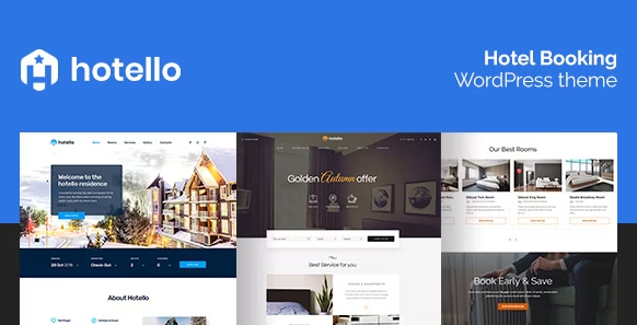 Hotello Nulled Hotel Booking WordPress theme Free Download