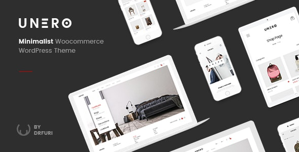 Unero Minimalist AJAX WooCommerce WordPress Theme Nulled
