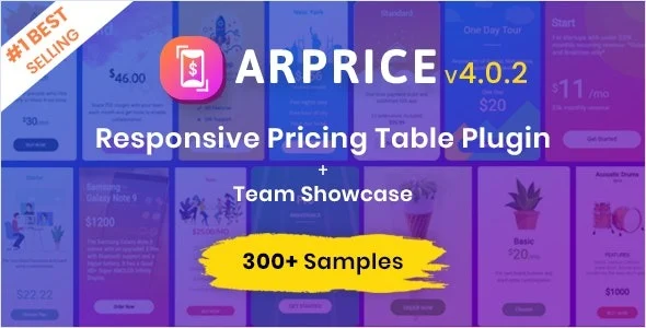 ARPrice – Responsive WordPress Pricing Table Plugin Nulled